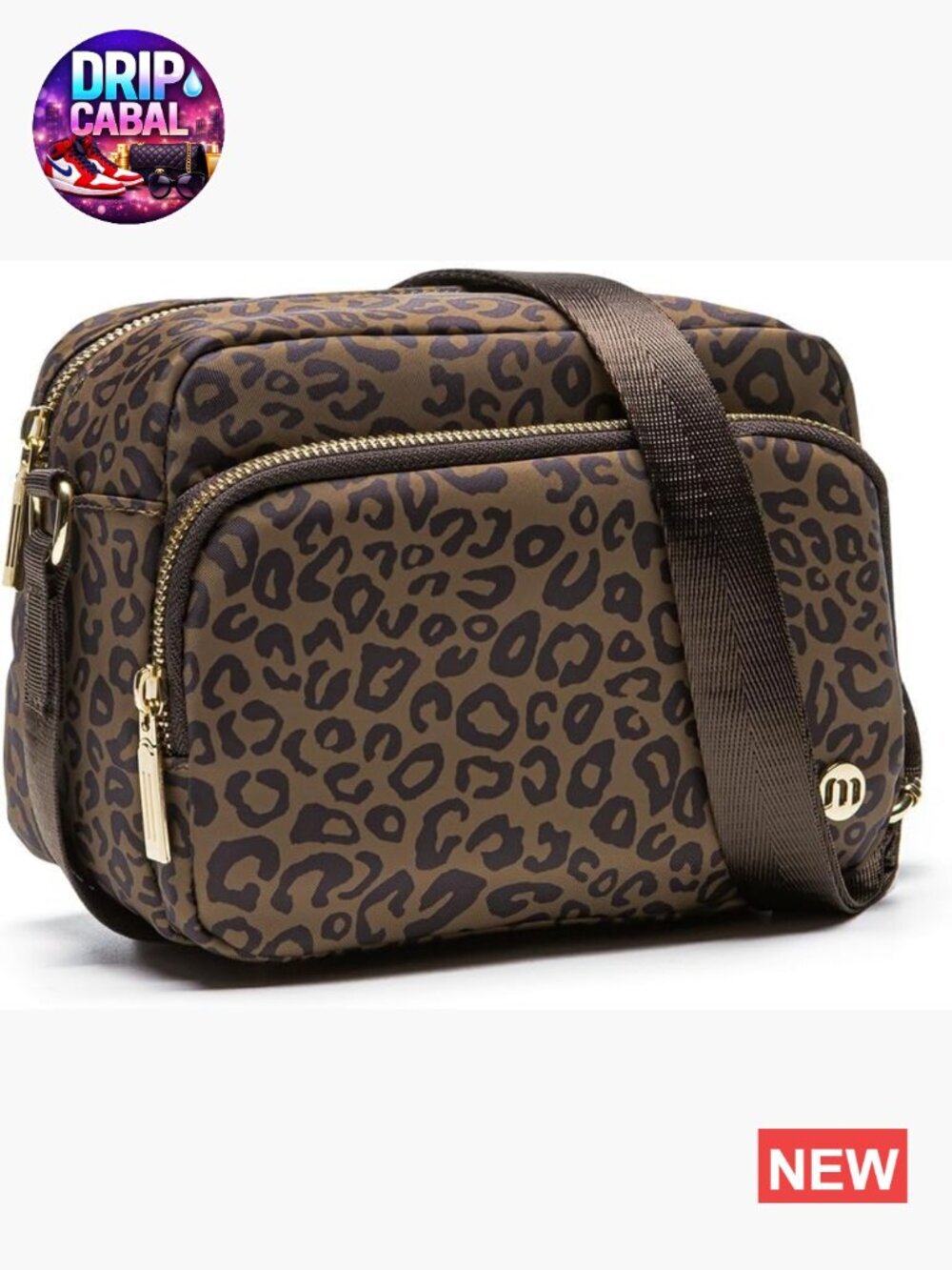 Mini Crossbody Bag Water Resistant Nylon Travel Purse with Adjustable Strap